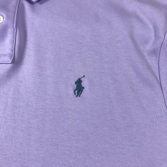 Polo Ralph Lauren Polo Shirt Mens 2XL Lavender Cotton Pony Logo Short Sleeve - Picture 8 of 8